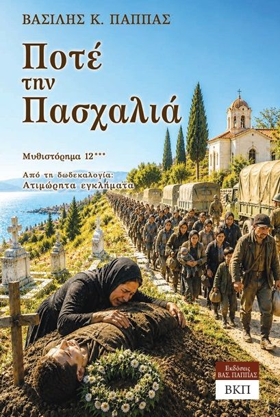 Ποτέ την Πασχαλιά - Μυθιστόρημα 12***, Ατιμώρητα εγκλήματα (Δωδεκαλογία), Βασίλης Κ. Παππάς, Εκδόσεις ΒΚΠ, 2026